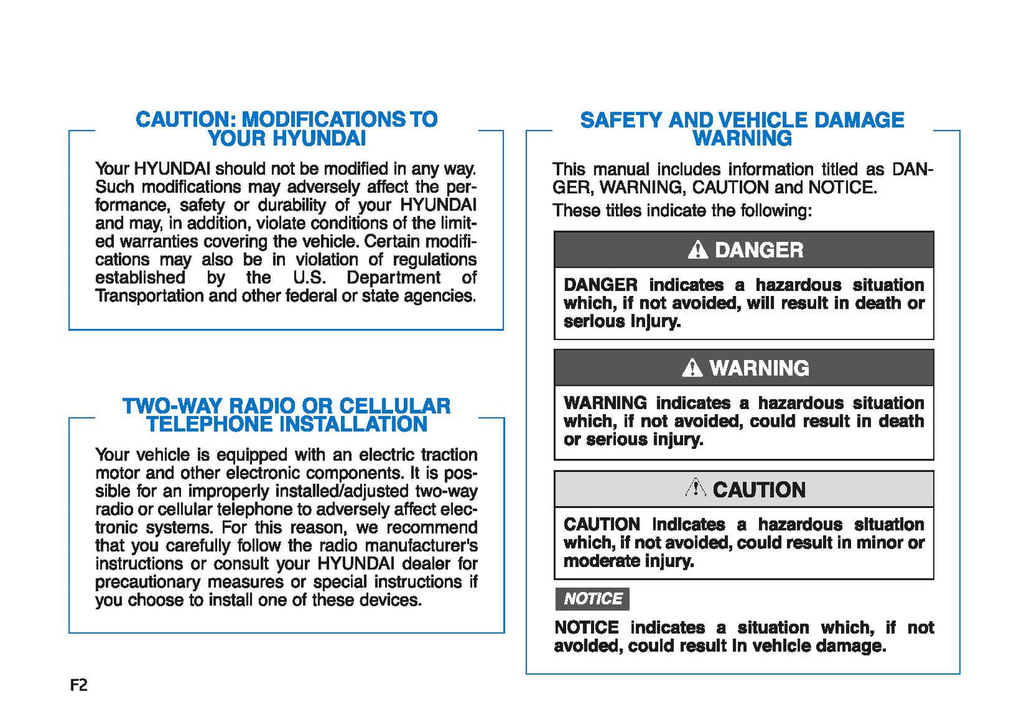 2019 Hyundai Nexo Owner's Manual | English
