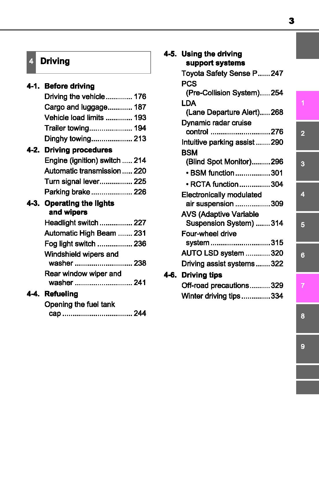 2020 Toyota Sequoia Owner's Manual | English