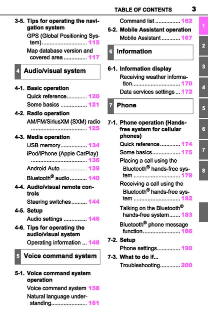 Toyota RAV4 Navigation And Multimedia System Owner's Manual 2019 - 2023