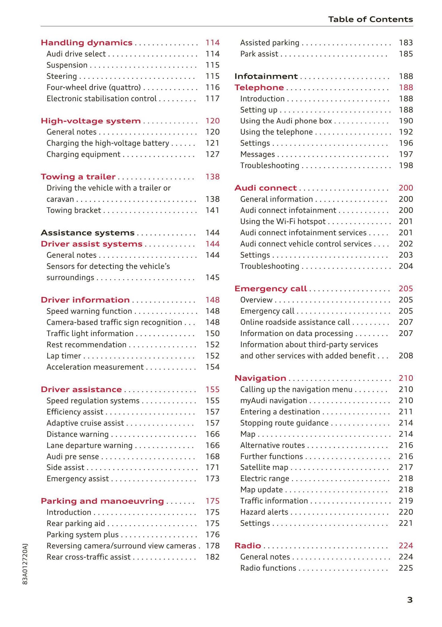 2018-2023 Audi Q3/Q3 Sportback/RS Q3/RS Q3 Sportback Owner's Manual | English