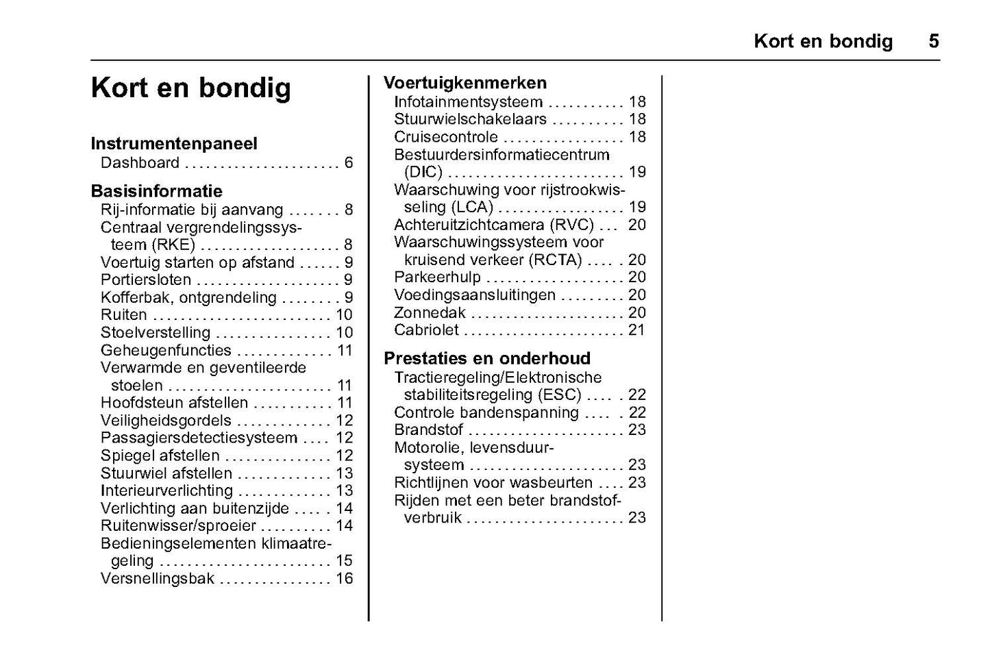2018-2019 Chevrolet Camaro Owner's Manual | Dutch