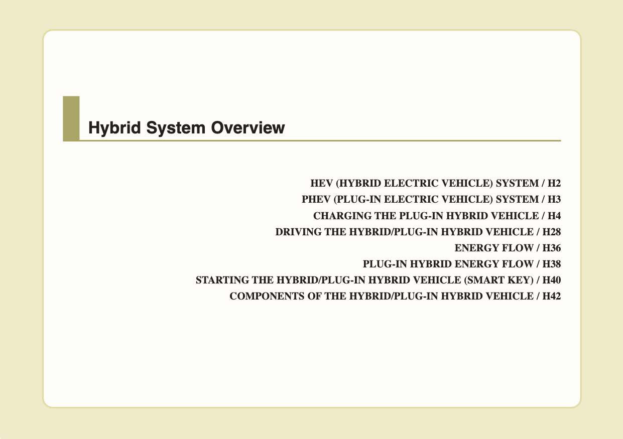 2022 Kia Niro Hybrid/Niro Plug-in Hybrid Owner's Manual | English