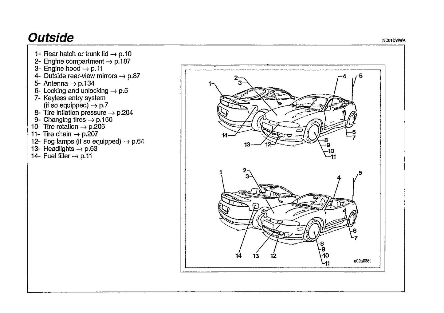 1997 Mitsubishi Eclipse Owner's Manual | English