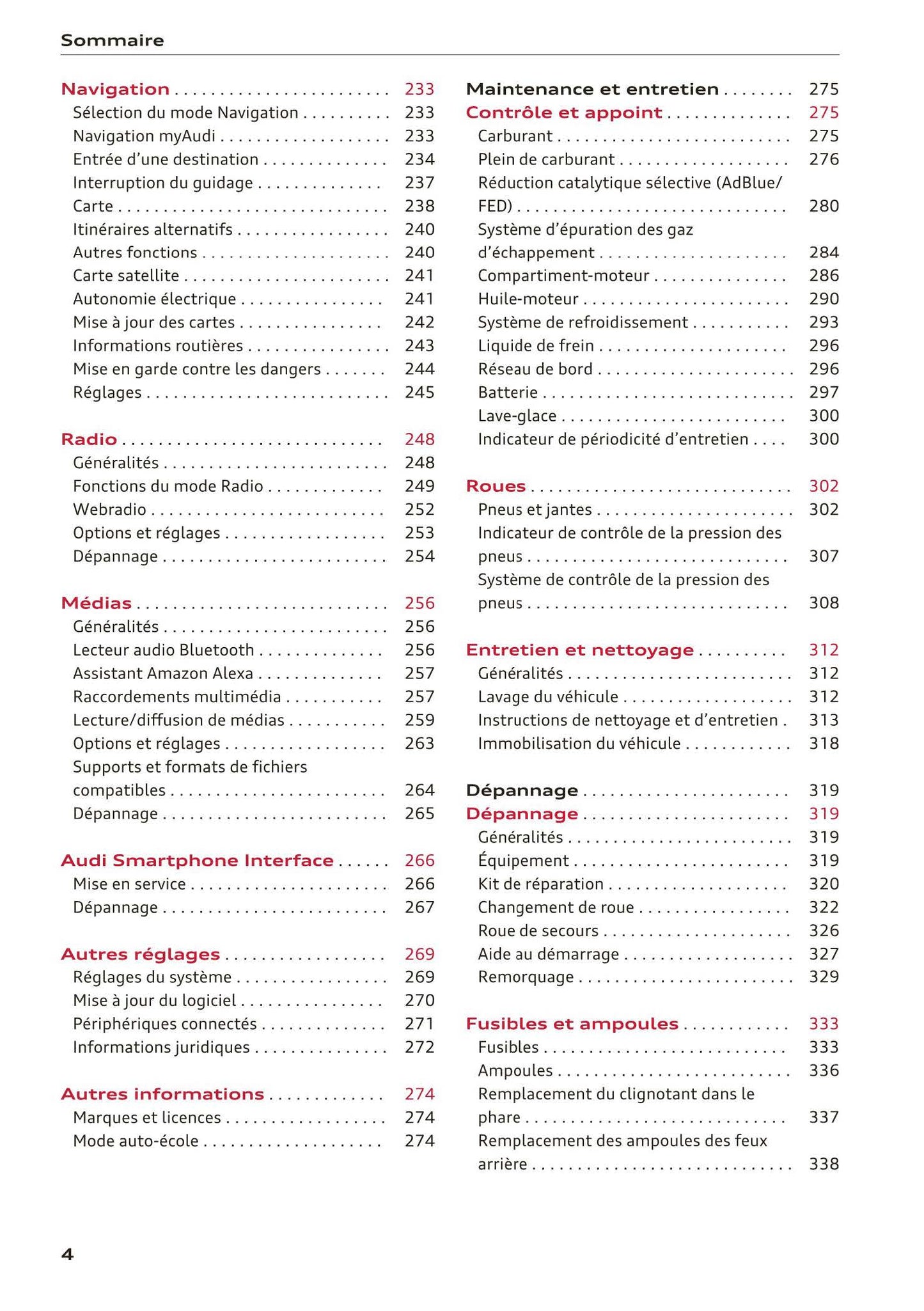 2018-2023 Audi Q3 Bedienungsanleitung | Französisch