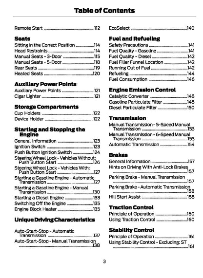 2020 Ford Fiesta Owner's Manual | English