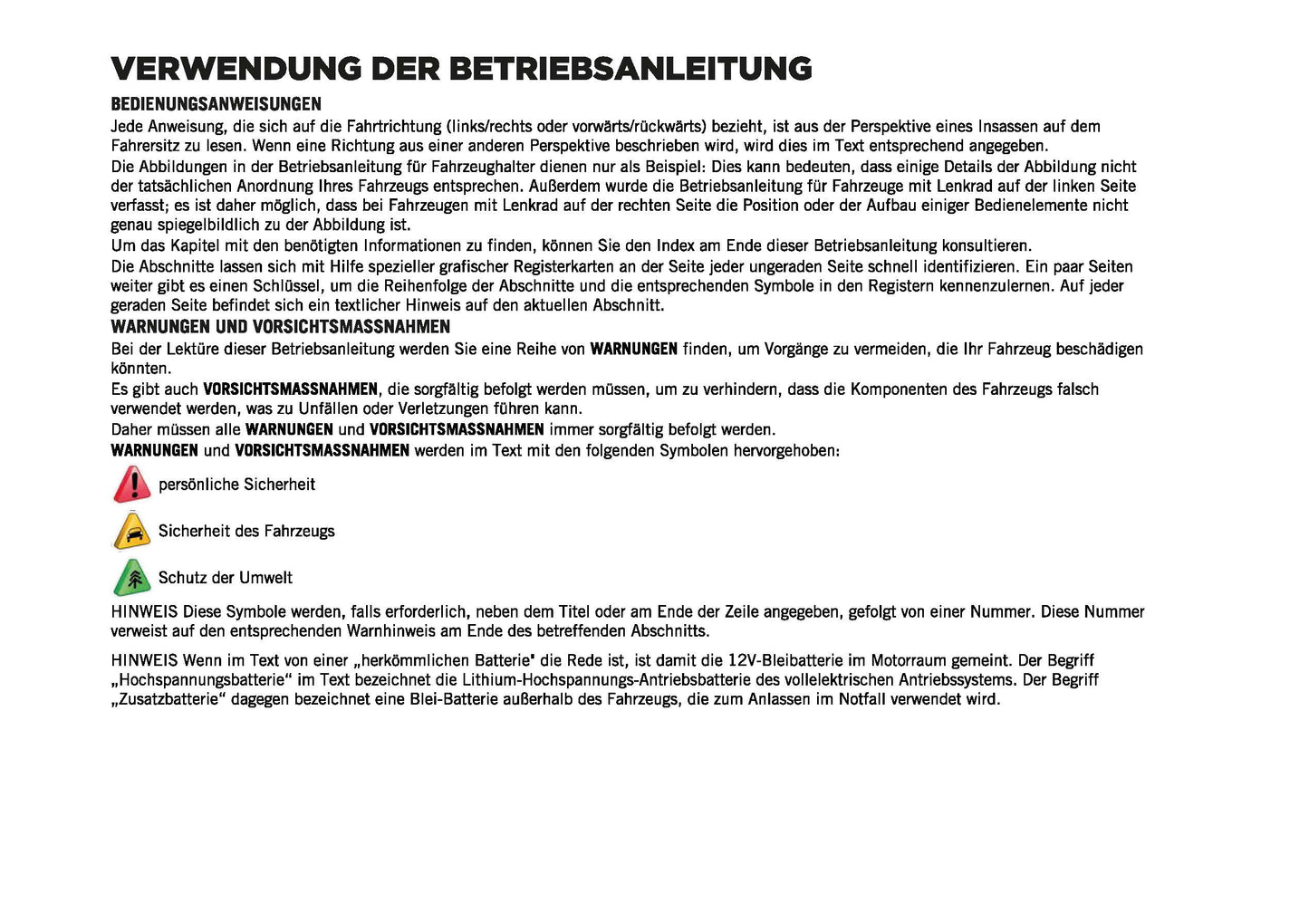 2023-2024 Jeep Avenger Owner's Manual | German