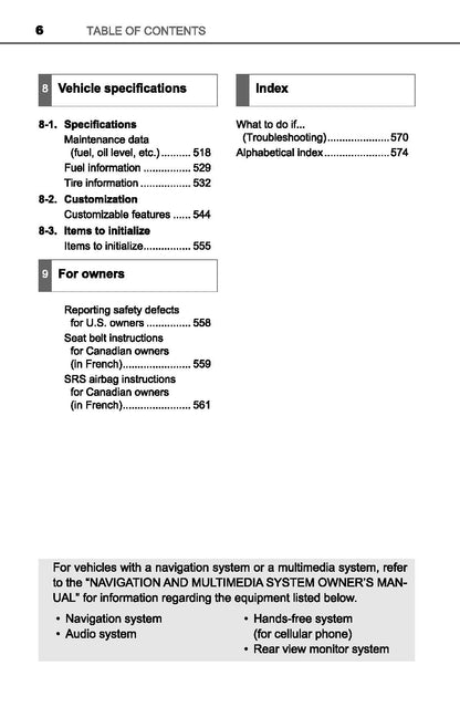 2020 Toyota Sequoia Owner's Manual | English