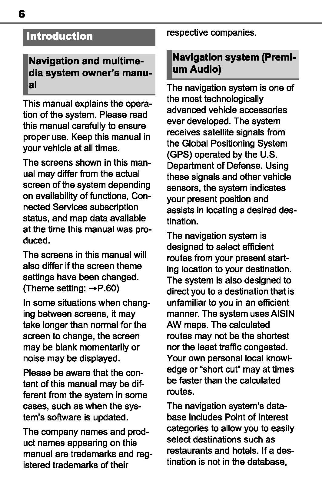 Toyota RAV4 Navigation And Multimedia System Owner's Manual 2019 - 2023