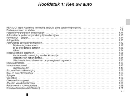 2014-2016 Renault Captur Bedienungsanleitung | Niederländisch