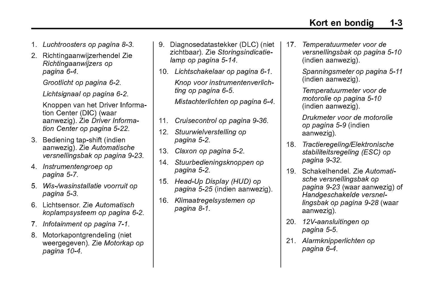 2014 Chevrolet Camaro Owner's Manual | Dutch
