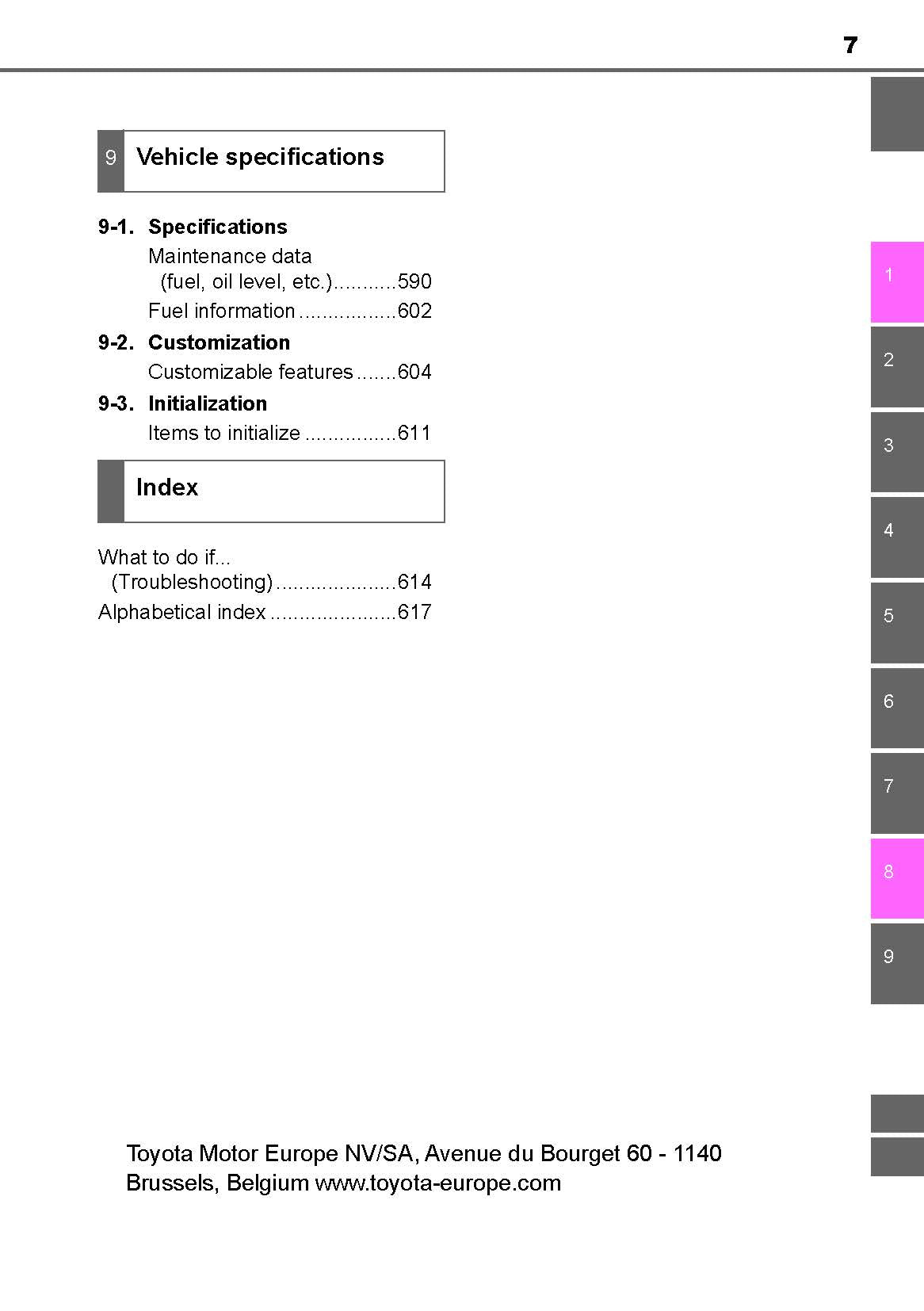 2018-2019 Toyota Auris Hybrid Owner's Manual | English
