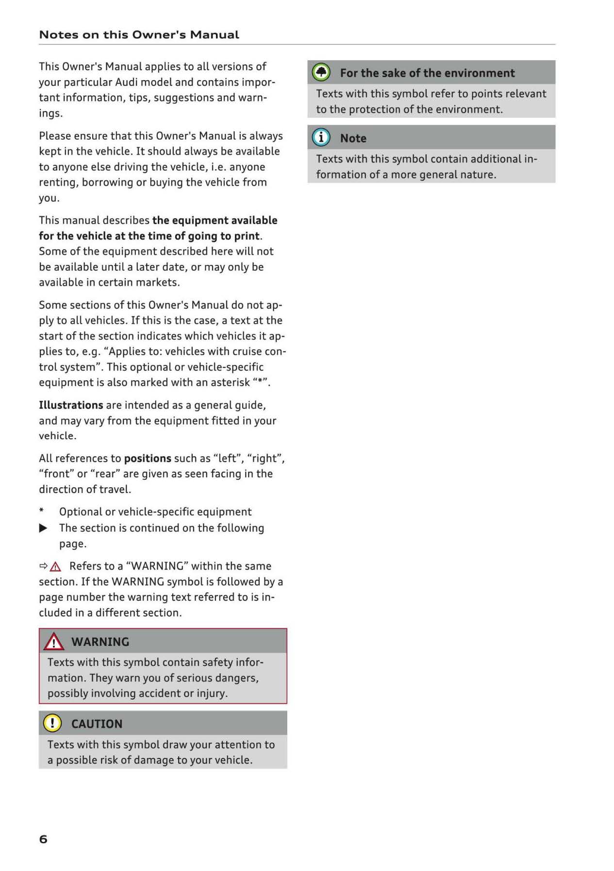 2016-2017 Audi Q2 Owner's Manual | English