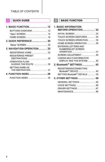 Toyota Camry Hybrid Navigation And Multimedia System Owner's Manual 2017