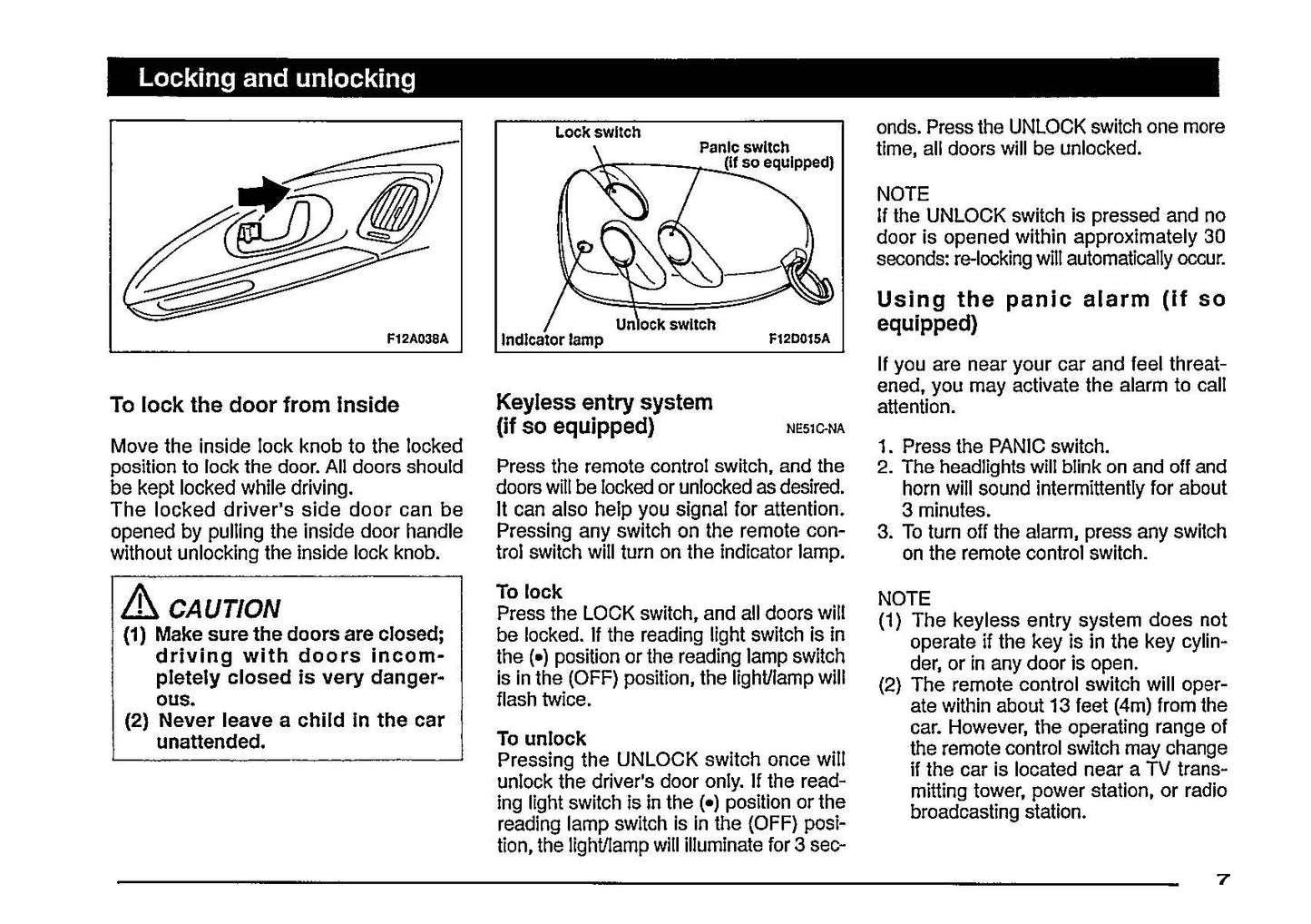 1997 Mitsubishi Eclipse Owner's Manual | English