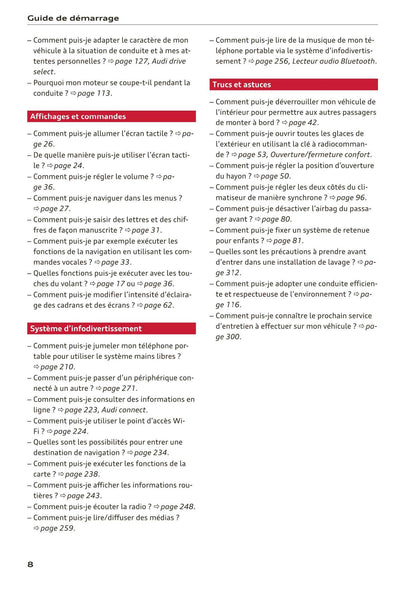 2018-2023 Audi Q3 Bedienungsanleitung | Französisch