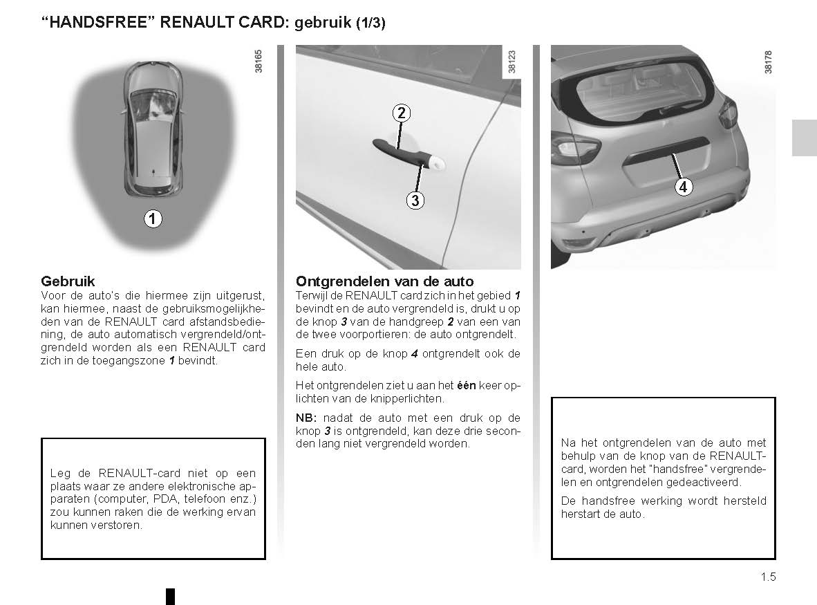 2014-2016 Renault Captur Bedienungsanleitung | Niederländisch