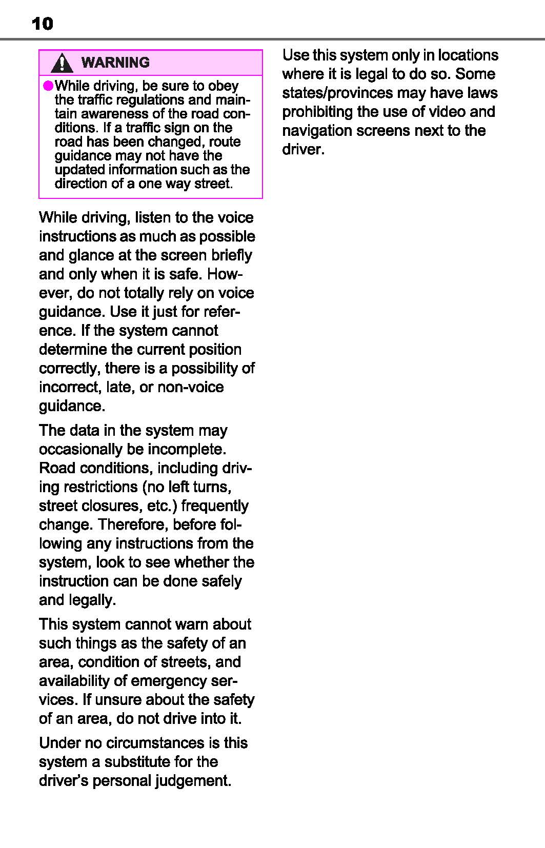 Toyota RAV4 Navigation And Multimedia System Owner's Manual 2019 - 2023