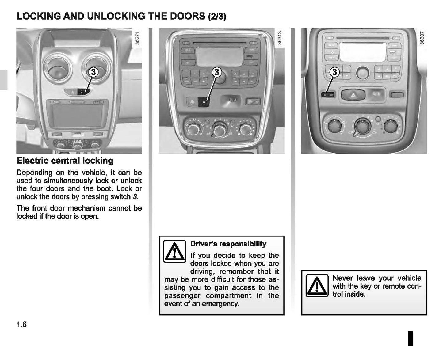 2014-2015 Dacia Duster Owner's Manual | English