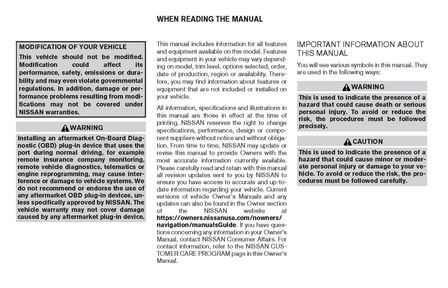 2017 Nissan Sentra Owner's Manual | English