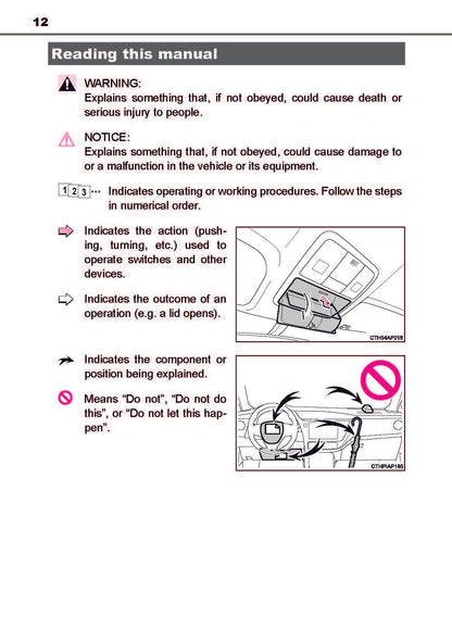 2018-2019 Toyota Auris Hybrid Owner's Manual | English