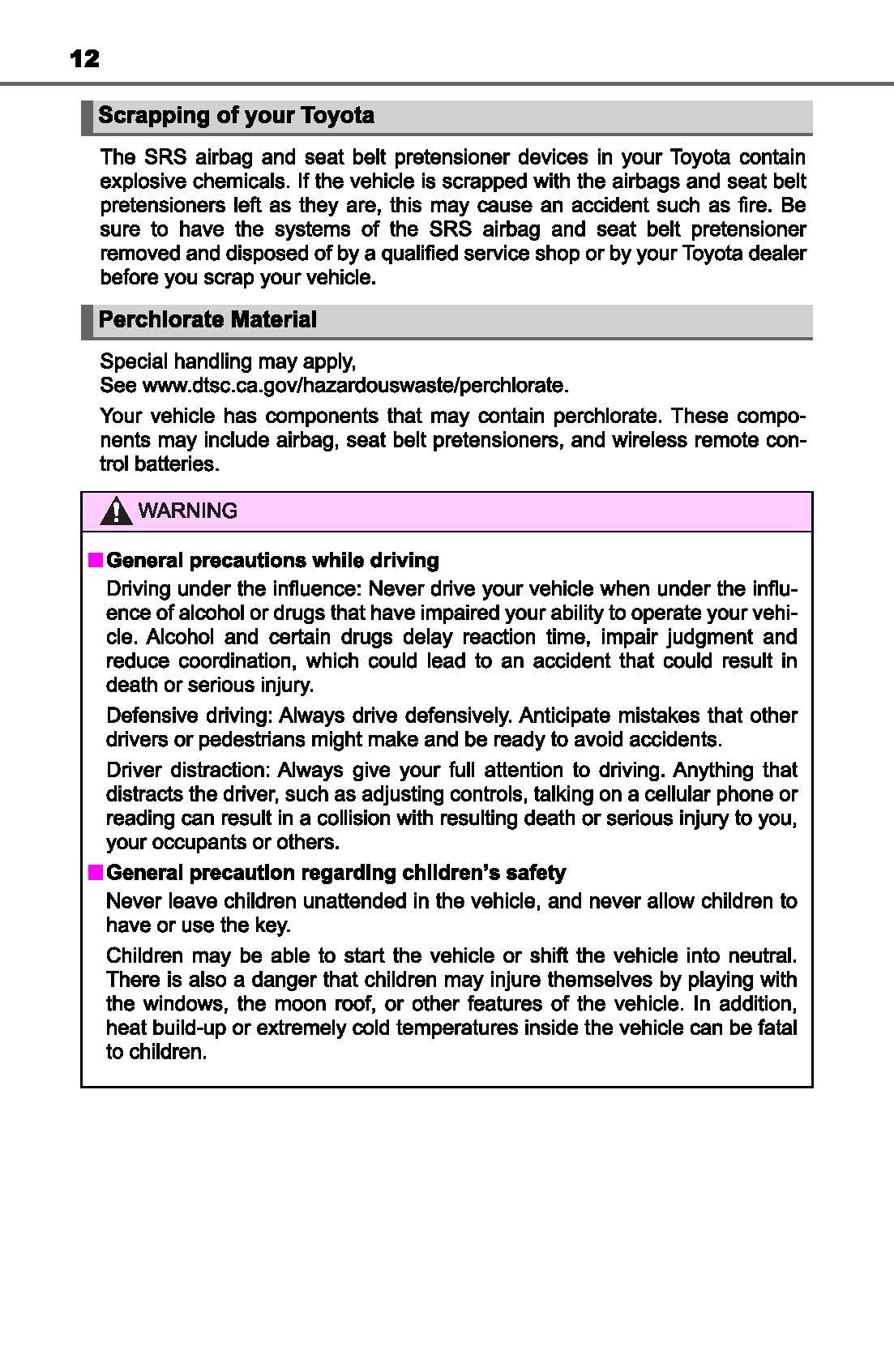 2020 Toyota Sequoia Owner's Manual | English