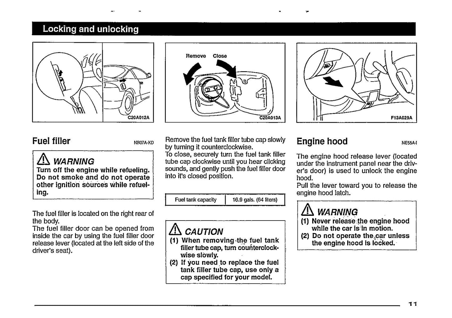 1997 Mitsubishi Eclipse Owner's Manual | English