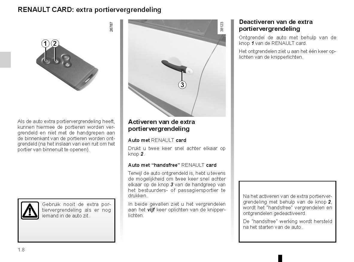 2014-2016 Renault Captur Bedienungsanleitung | Niederländisch