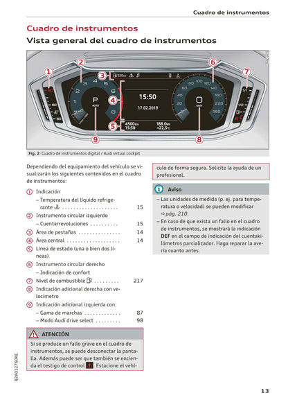 2018-2023 Audi A1 Manuel du propriétaire | Espagnol