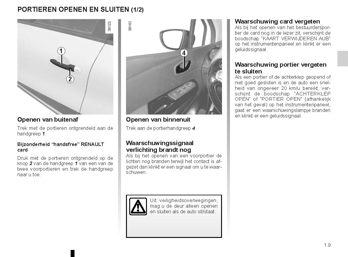 2014-2016 Renault Captur Bedienungsanleitung | Niederländisch