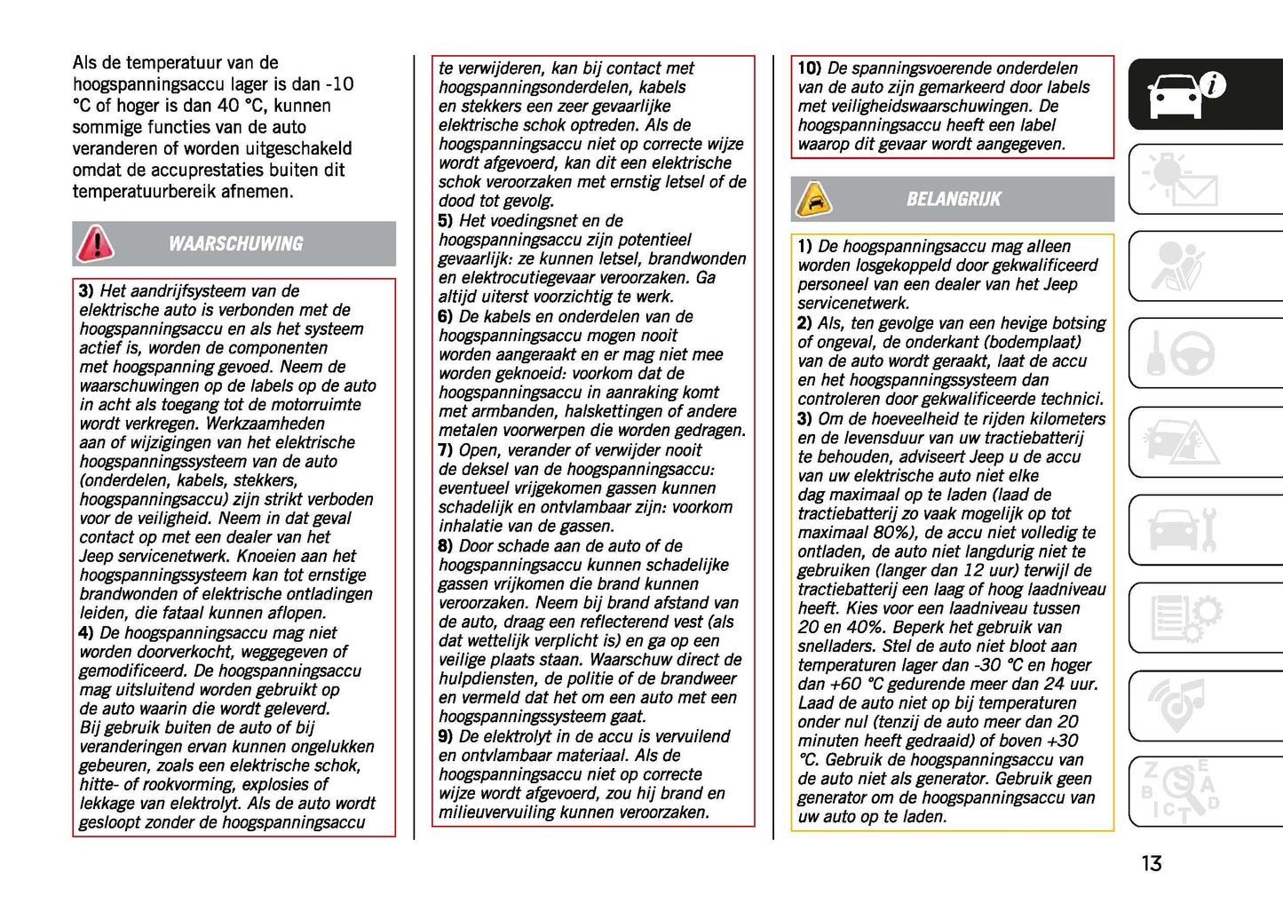 2023-2024 Jeep Avenger Owner's Manual | Dutch