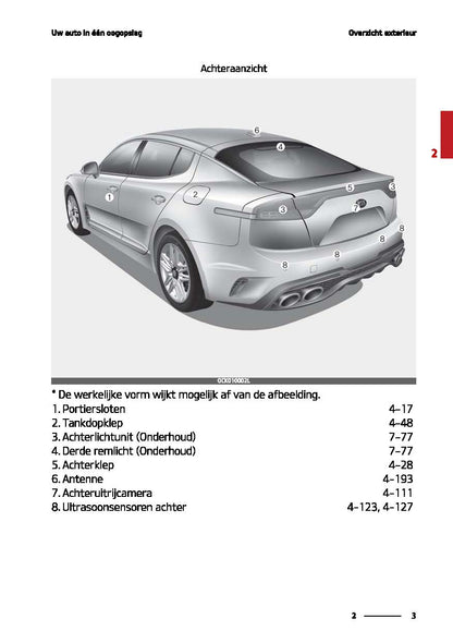 2020-2021 Kia Stinger Owner's Manual | Dutch