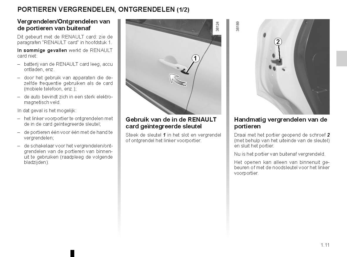 2014-2016 Renault Captur Bedienungsanleitung | Niederländisch