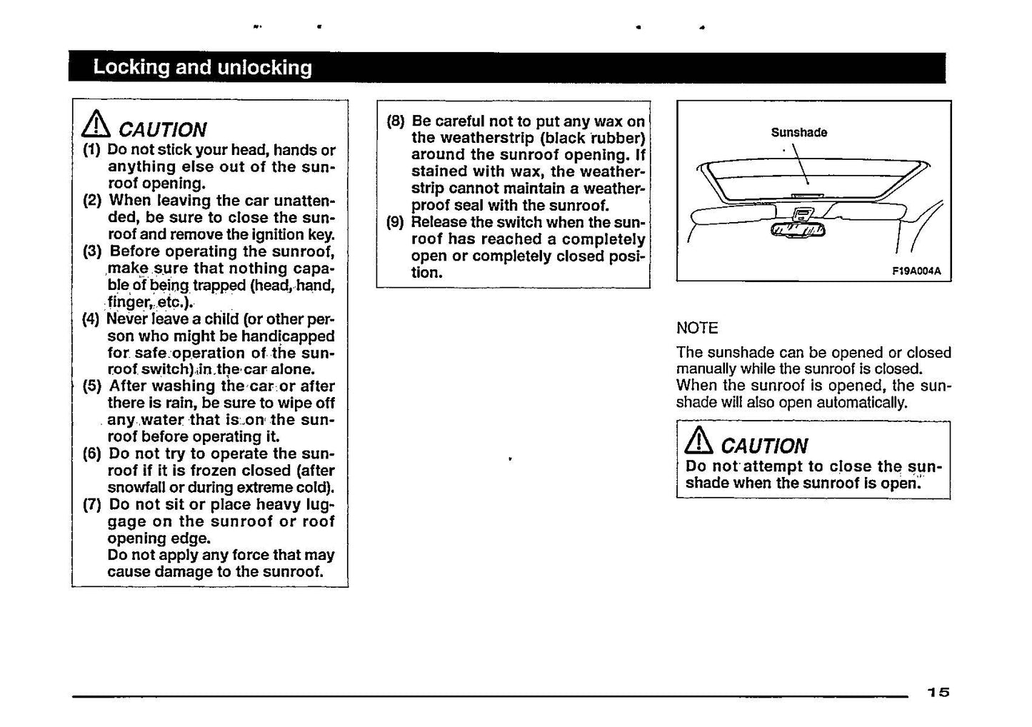 1997 Mitsubishi Eclipse Owner's Manual | English