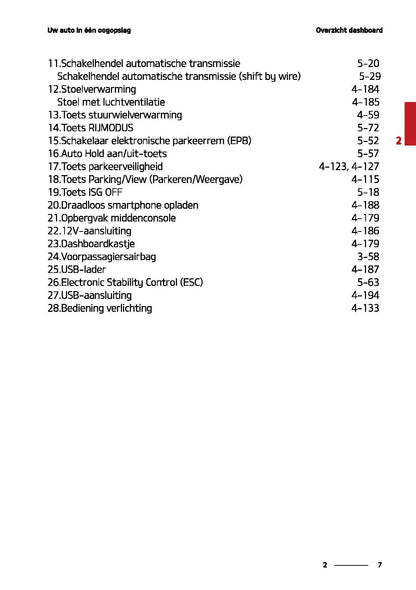 2020-2021 Kia Stinger Owner's Manual | Dutch