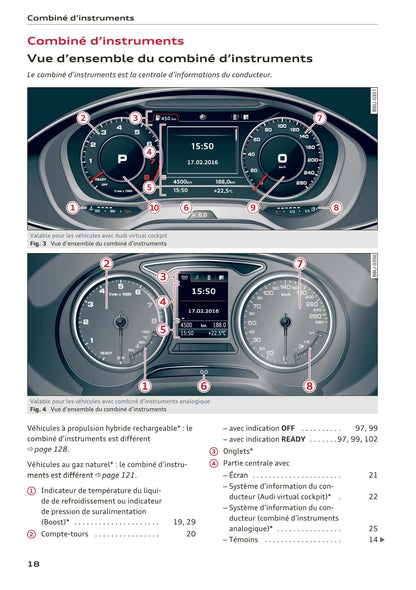 2016-2018 Audi A3/S3/RS 3 Gebruikershandleiding | Frans
