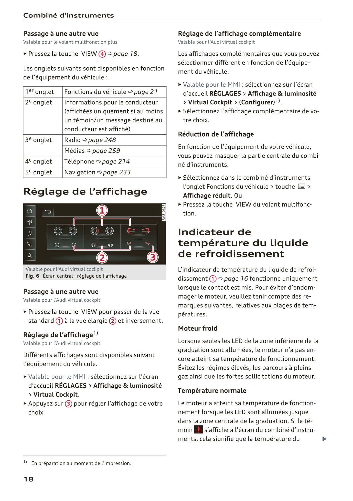 2018-2023 Audi Q3 Bedienungsanleitung | Französisch