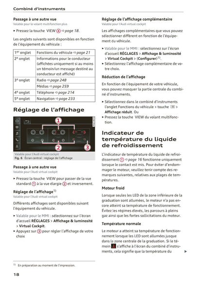 2018-2023 Audi Q3 Bedienungsanleitung | Französisch