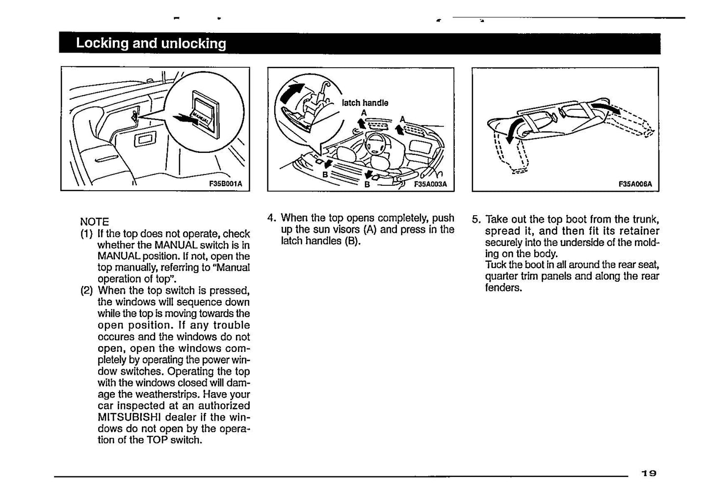 1997 Mitsubishi Eclipse Owner's Manual | English