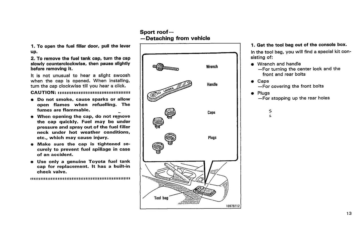 1993 Toyota Supra Owner's Manual | English