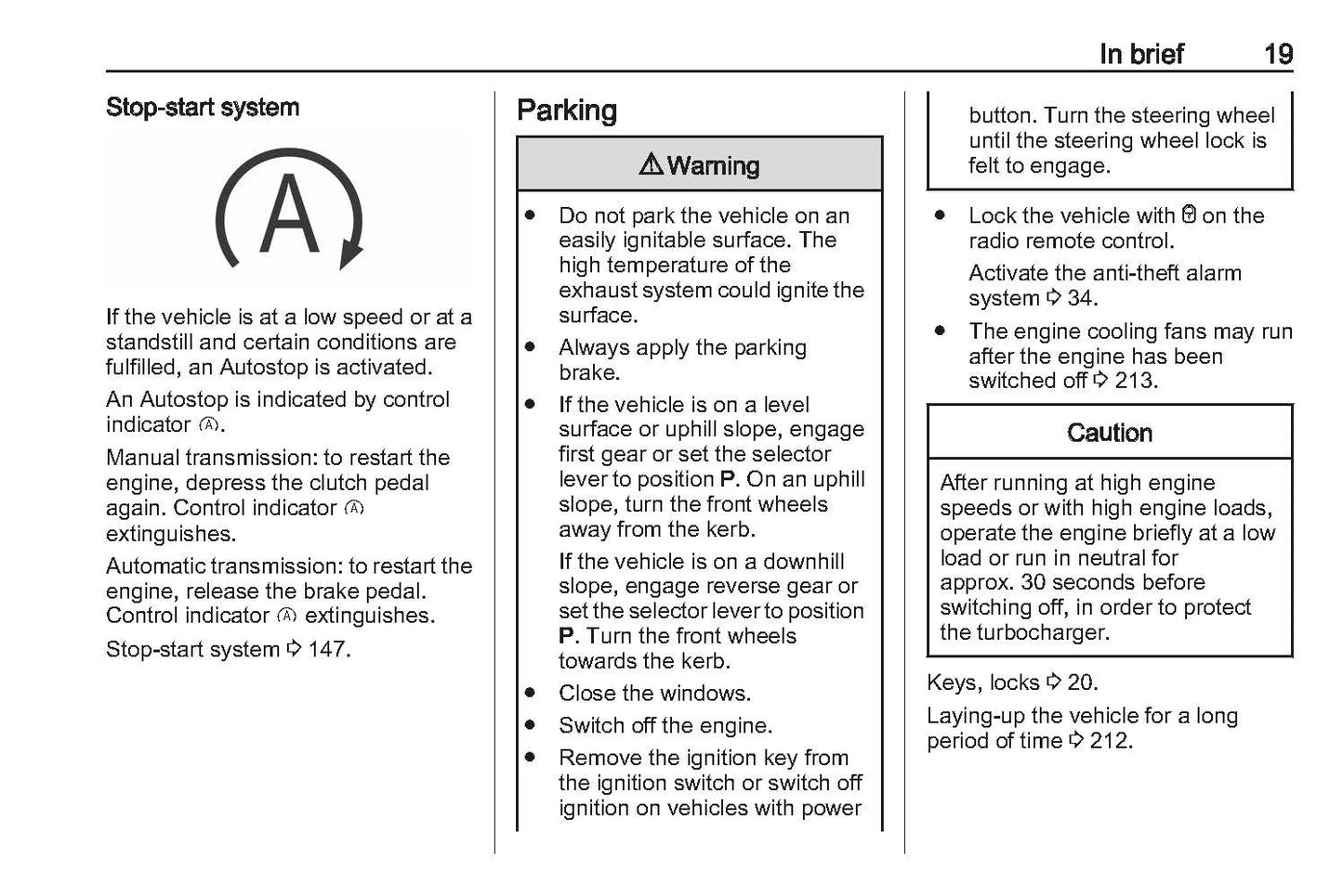 2019-2020 Vauxhall Combo Owner's Manual | English