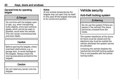 2022-2023 Vauxhall Astra Owner's Manual | English