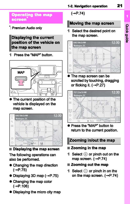 Toyota RAV4 Navigation And Multimedia System Owner's Manual 2019 - 2023