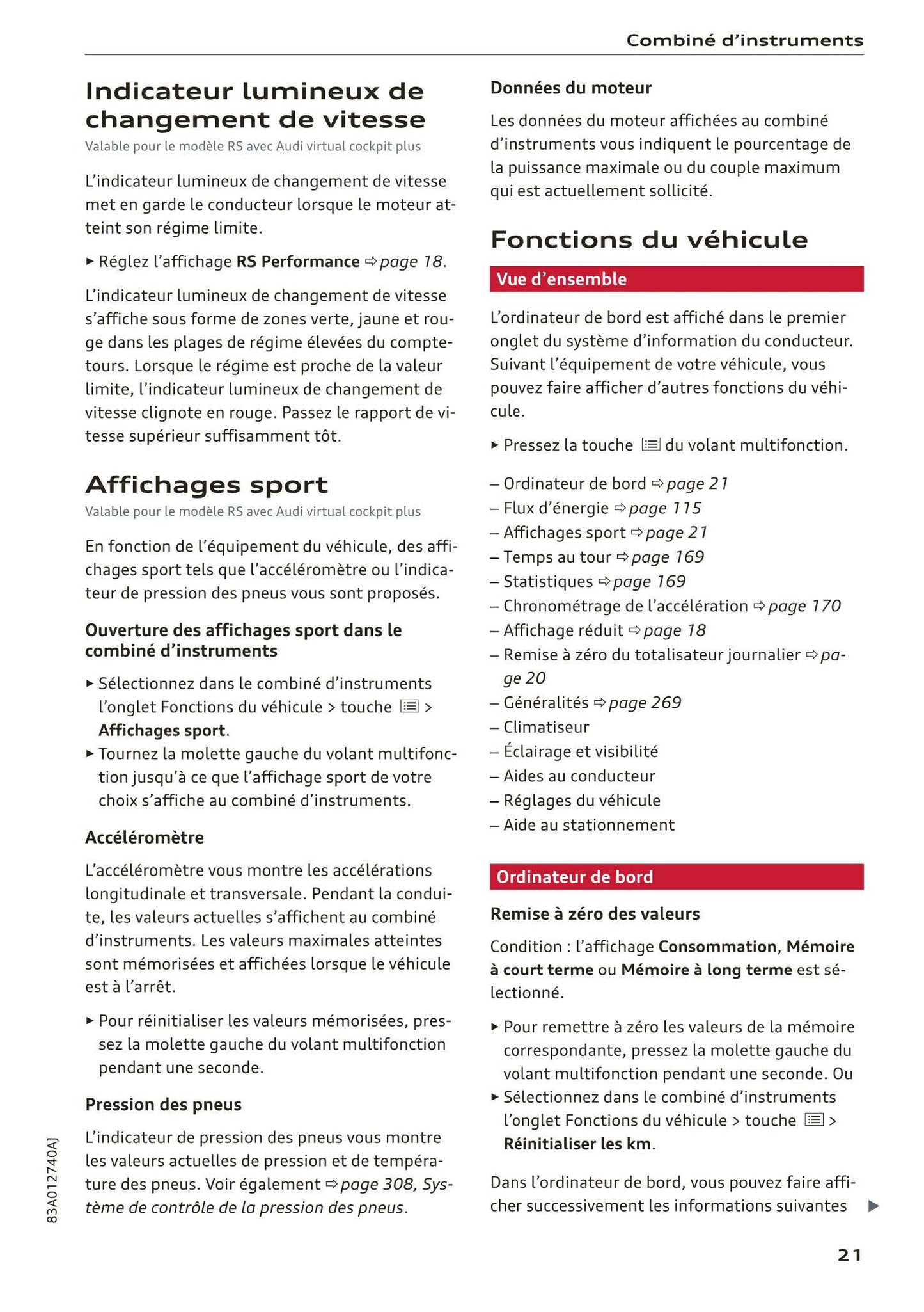 2018-2023 Audi Q3 Bedienungsanleitung | Französisch