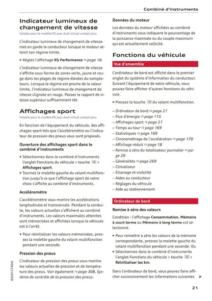 2018-2023 Audi Q3 Bedienungsanleitung | Französisch