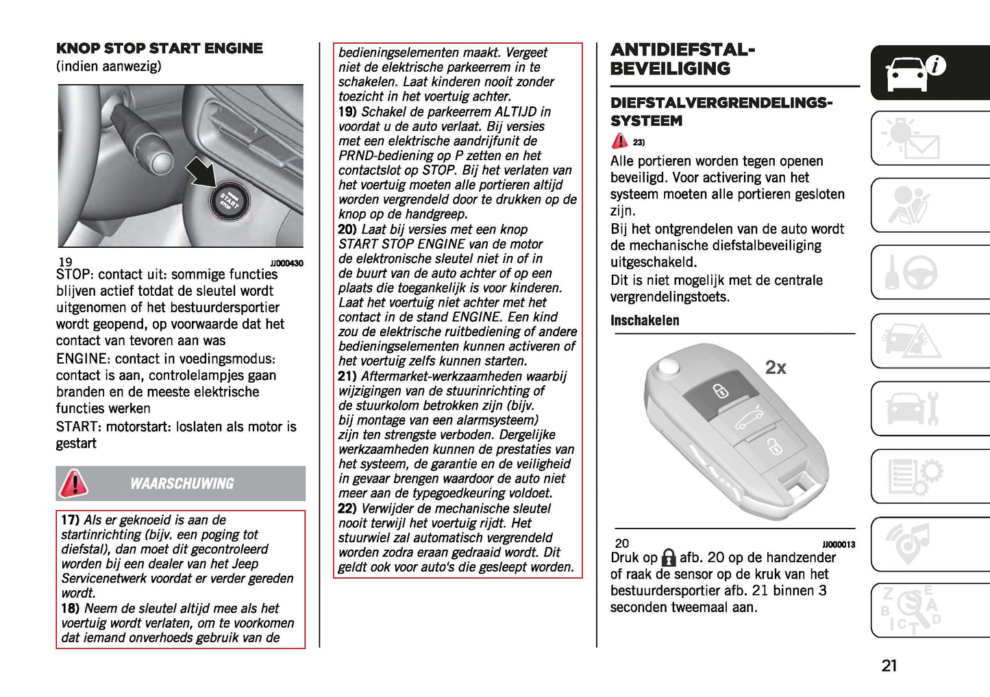 2023-2024 Jeep Avenger Owner's Manual | Dutch