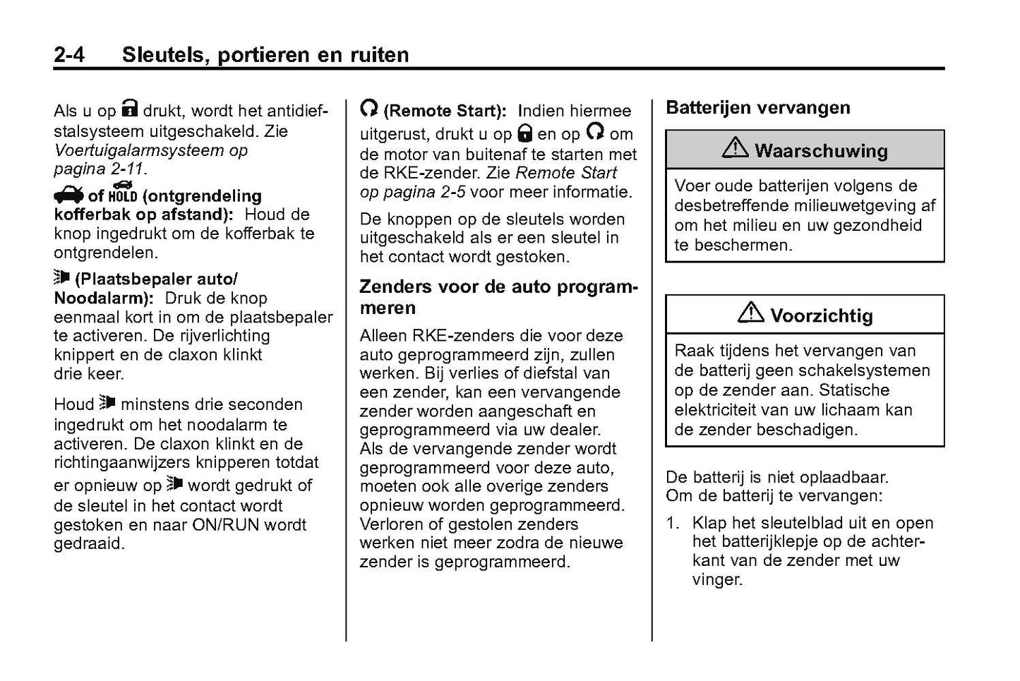 2014 Chevrolet Camaro Owner's Manual | Dutch