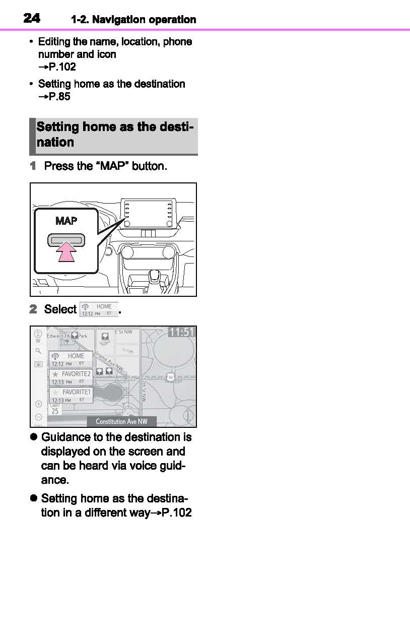 Toyota RAV4 Navigation And Multimedia System Owner's Manual 2019 - 2023