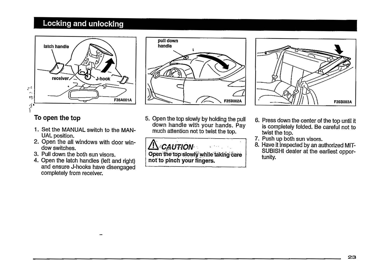 1997 Mitsubishi Eclipse Owner's Manual | English