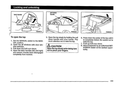 1997 Mitsubishi Eclipse Owner's Manual | English