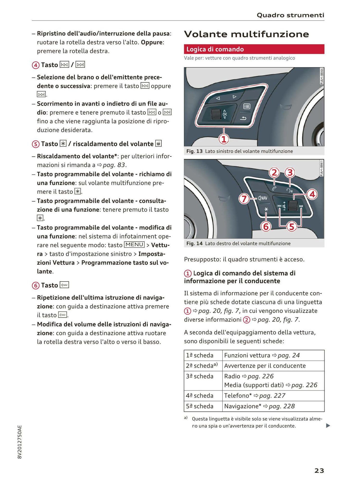 2016-2018 Audi A3 Bedienungsanleitung | Italienisch